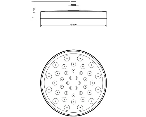 Душевой комплект 300 мм Vincea Inspire VSFW-422TI2CH