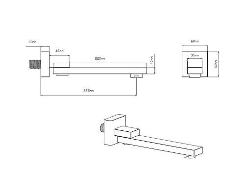 Душевой комплект 300 мм Vincea Inspire VSFW-433TI2GM