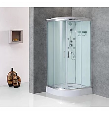 Душевая кабина 80х80х235 см BelBagno UNO-CAB-R-2-80-P-Cr-TOP текстурное стекло