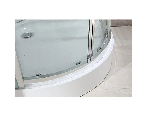 Заказать Душевая кабина 80х80х220 см Black & White Galaxy 5501800 прозрачное в магазине сантехники Santeh-Crystal.ru