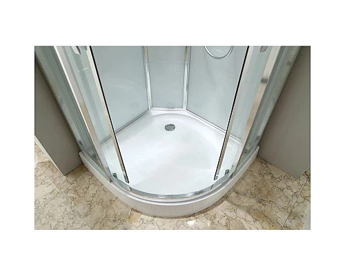 Заказать Душевая кабина 80х80х220 см Black & White Galaxy 5501800 прозрачное в магазине сантехники Santeh-Crystal.ru