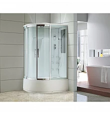 Душевая кабина 120х80х220 см Black & White Galaxy 550712R прозрачное