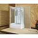 Приобрести Душевая кабина 120х90х220 см Black & White Galaxy 5508120 прозрачное в магазине сантехники Santeh-Crystal.ru