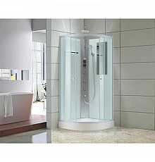 Душевая кабина 90х90х215 см Black & White Galaxy 5701900 прозрачное