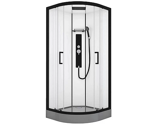 Приобрести Душевая кабина 90х90х215 см Black & White Galaxy 800190 прозрачное в магазине сантехники Santeh-Crystal.ru