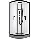 Приобрести Душевая кабина 90х90х215 см Black & White Galaxy 800190 прозрачное в магазине сантехники Santeh-Crystal.ru