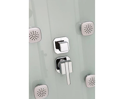 Заказать Душевая кабина 90х90х215 см Black & White Galaxy 8505900 прозрачное в магазине сантехники Santeh-Crystal.ru