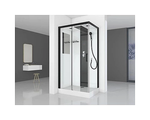 Заказать Душевая кабина 110х80х215 см Black & White Galaxy 8800110 прозрачное в магазине сантехники Santeh-Crystal.ru