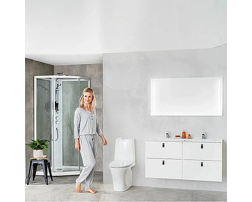 Купить Душевая кабина 100х100х215 см IDO Showerama 10-5 Comfort 558.207.315 прозрачное в магазине сантехники Santeh-Crystal.ru