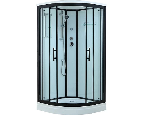 Приобрести Душевая кабина 100x100x220 см Timo Standart T-6601 B прозрачное в магазине сантехники Santeh-Crystal.ru