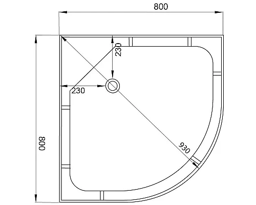 Купить Душевая кабина 80х80х208 см Deto D08 матовое в магазине сантехники Santeh-Crystal.ru