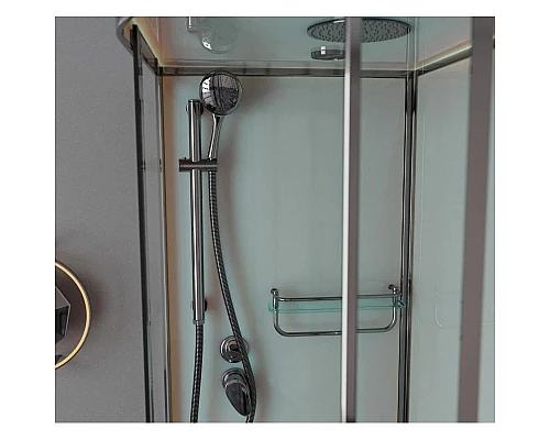 Приобрести Душевая кабина 100x80x220 см Frank F418L Brilliant 163009 прозрачное в магазине сантехники Santeh-Crystal.ru