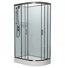 Душевая кабина 100x80x215 см Frank F418L М Brilliant 20087 текстурное стекло