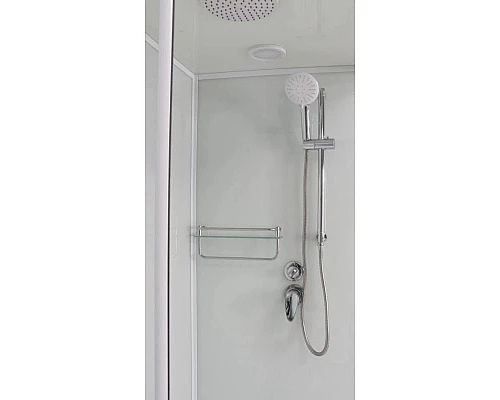 Купить Душевая кабина 90x90x220 см Frank F409 М White 20003 текстурное стекло в магазине сантехники Santeh-Crystal.ru