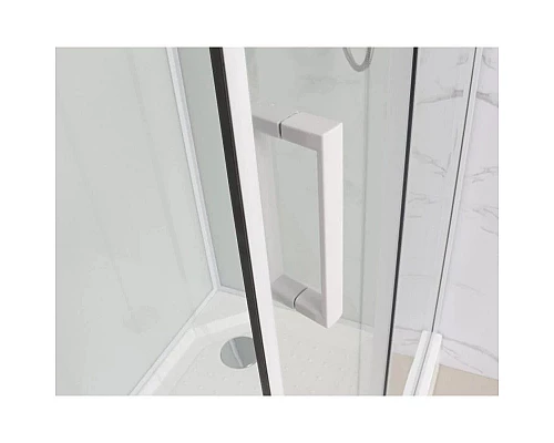 Заказать Душевая кабина 100x100x215 см Frank F400 White 4000404 прозрачное в магазине сантехники Santeh-Crystal.ru