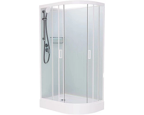 Заказать Душевая кабина 110x80x215 см Frank F411L White 411011 прозрачное в магазине сантехники Santeh-Crystal.ru