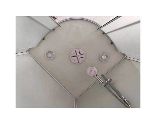 Приобрести Душевая кабина 90x90x220 см Frank F409/1 М White 20024 текстурное стекло в магазине сантехники Santeh-Crystal.ru