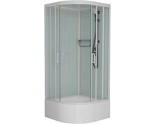 Заказать Душевая кабина 90x90x220 см Frank F409/2 White 131009 прозрачное в магазине сантехники Santeh-Crystal.ru