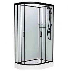 Душевая кабина 110x80x215 см Frank F411R Black 114005 прозрачное