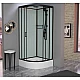 Заказать Душевая кабина 90x90x220 см Frank F409/1 Black 139009 прозрачное в магазине сантехники Santeh-Crystal.ru