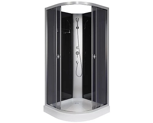 Заказать Душевая кабина 90х90х200 см Niagara E90/13/TN/BK тонированное в магазине сантехники Santeh-Crystal.ru