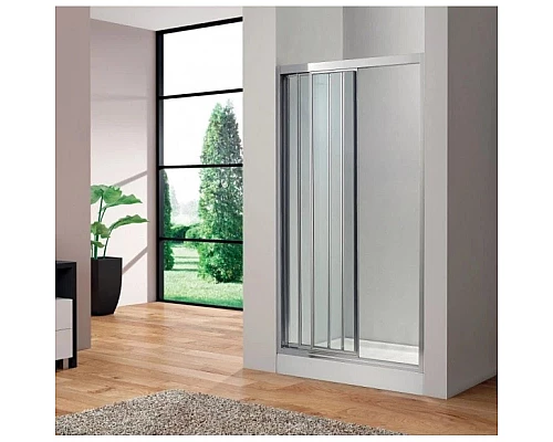 Заказать Душевая дверь 100 см Cezares FAMILY-B-BF-3-100-P-Cr текстурное стекло в магазине сантехники Santeh-Crystal.ru