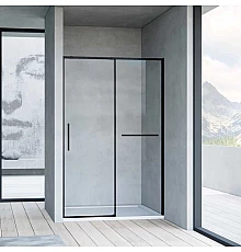 Душевая дверь 100 см Vincea Slim Soft VDS-1SS100CLB прозрачное