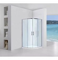 Душевой уголок 90х90 см Black & White Stellar Wind 1019090 прозрачное