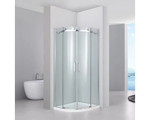 Приобрести Душевой уголок 90х90 см Black & White Stellar Wind 2019090 прозрачное в магазине сантехники Santeh-Crystal.ru