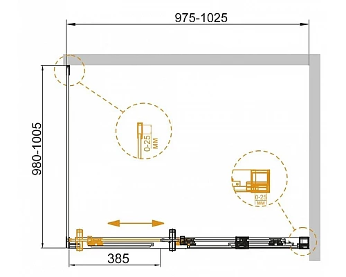 Заказать Душевой уголок 100х100 см Cezares DUET SOFT-A-1-100/100-C-Cr прозрачное в магазине сантехники Santeh-Crystal.ru