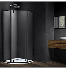 Душевой уголок 100x100 см Vincea Penta VSP-3P100CLB прозрачное