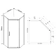 Душевой уголок 100x100 см Vincea Stresa VSP-1S100CH шиншилла