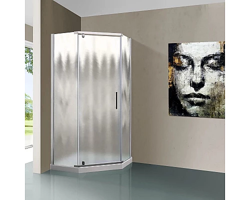 Душевой уголок 100x100 см Vincea Stresa VSP-1S100CH шиншилла