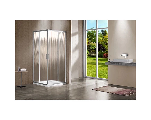 Душевой уголок 100x90 см Vincea Garda VSS-1G9010CH шиншилла