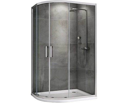Приобрести Душевой уголок 100х80 см Abber Schwarzer Diamant AG01180 прозрачное в магазине сантехники Santeh-Crystal.ru