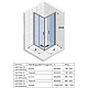 Купить Душевой уголок 80х80 см Riho Hamar 2.0 R207 G007004121 прозрачное в магазине сантехники Santeh-Crystal.ru