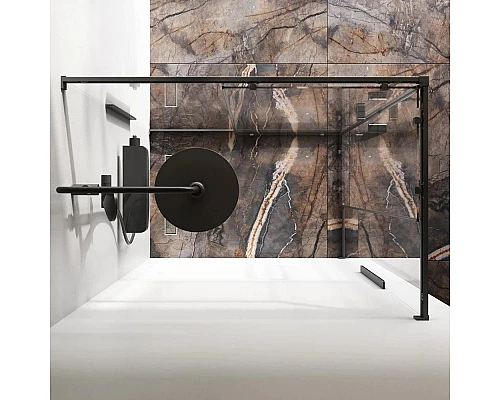 Купить Душевой уголок 117,8х77,8 см Am.Pm Func W84G-403-12080-BT прозрачное в магазине сантехники Santeh-Crystal.ru