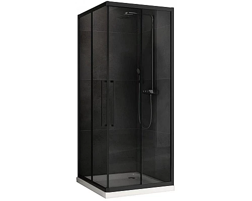 Приобрести Душевой уголок 90х90 см Abber Schwarzer Diamant AG02090BDTH тонированное в магазине сантехники Santeh-Crystal.ru