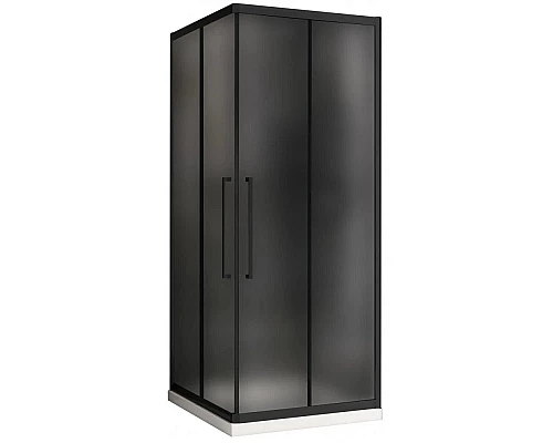 Заказать Душевой уголок 90х90 см Abber Schwarzer Diamant AG02090BMH матовое в магазине сантехники Santeh-Crystal.ru