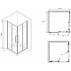 Заказать Душевой уголок 90х90 см Abber Schwarzer Diamant AG02090BMH матовое в магазине сантехники Santeh-Crystal.ru
