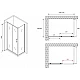 Заказать Душевой уголок 110х50 см Abber Schwarzer Diamant AG301105-S505 прозрачное в магазине сантехники Santeh-Crystal.ru