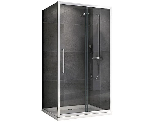 Приобрести Душевой уголок 110х50 см Abber Schwarzer Diamant AG30110H-S50 прозрачное в магазине сантехники Santeh-Crystal.ru