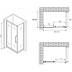Приобрести Душевой уголок 110х60 см Abber Schwarzer Diamant AG30110H-S60 прозрачное в магазине сантехники Santeh-Crystal.ru