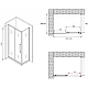 Заказать Душевой уголок 120х50 см Abber Schwarzer Diamant AG30120H-S50 прозрачное в магазине сантехники Santeh-Crystal.ru