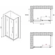 Заказать Душевой уголок 140х50 см Abber Schwarzer Diamant AG30140H-S50 прозрачное в магазине сантехники Santeh-Crystal.ru