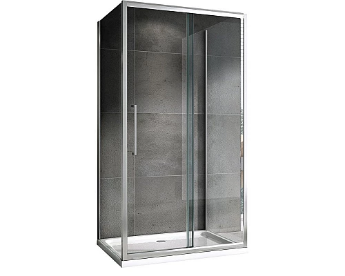 Купить Душевой уголок 140х60 см Abber Schwarzer Diamant AG30140H-S60-S60 прозрачное в магазине сантехники Santeh-Crystal.ru