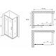 Приобрести Душевой уголок 150х60 см Abber Schwarzer Diamant AG301505-S605 прозрачное в магазине сантехники Santeh-Crystal.ru