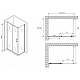 Приобрести Душевой уголок 150х50 см Abber Schwarzer Diamant AG30150B5-S50B5 прозрачное в магазине сантехники Santeh-Crystal.ru