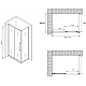 Заказать Душевой уголок 170х50 см Abber Schwarzer Diamant AG30170H-S50 прозрачное в магазине сантехники Santeh-Crystal.ru
