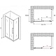 Заказать Душевой уголок 170х60 см Abber Schwarzer Diamant AG30170H-S60 прозрачное в магазине сантехники Santeh-Crystal.ru
